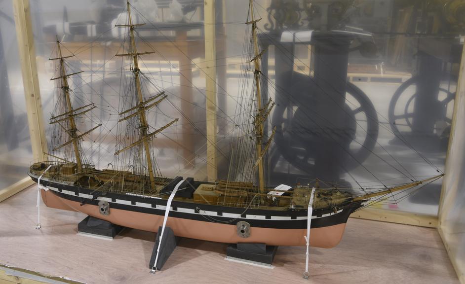 Model, rigged, of the sailing ship 'Sudbourn'