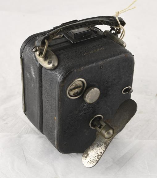 Pathe 'Baby' Cine camera using 9.5mm fillm in daylight loading chargers of 30ft length