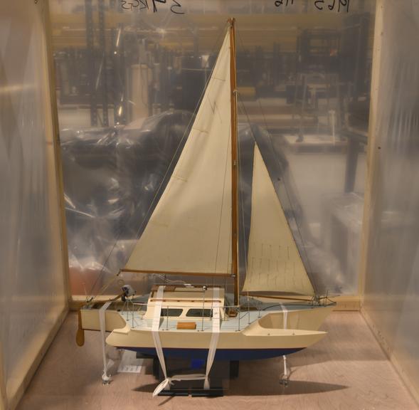 Model of a Trimaran yacht