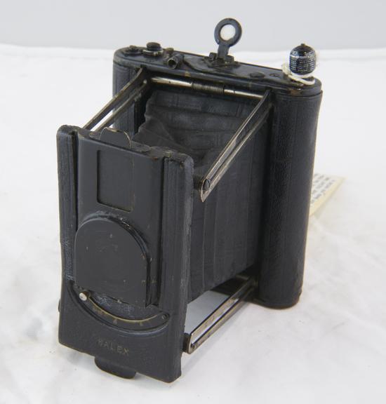 Salex collapsible folding bellows camera for plates or sheet film