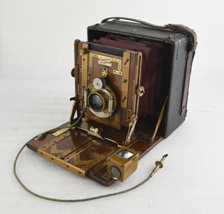 The Sanderson Folding Bellows Field or Stand Camera