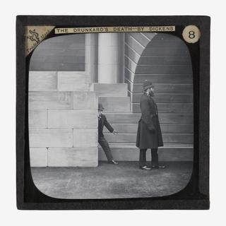 Slide 8 from magic lantern slide set 'The Drunkard's Death'
