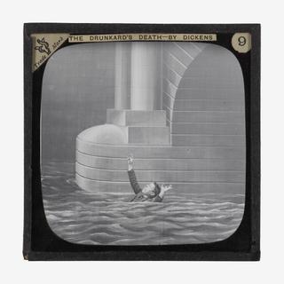 Slide 9 from magic lantern slide set 'The Drunkard's Death'