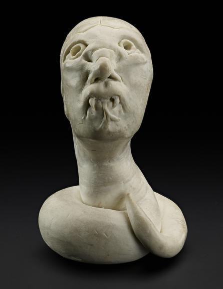 Model head of 'The Reptile'
