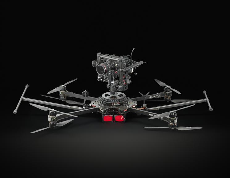 Octocopter drone with RED camera