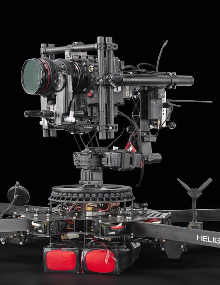 Octocopter drone with RED camera