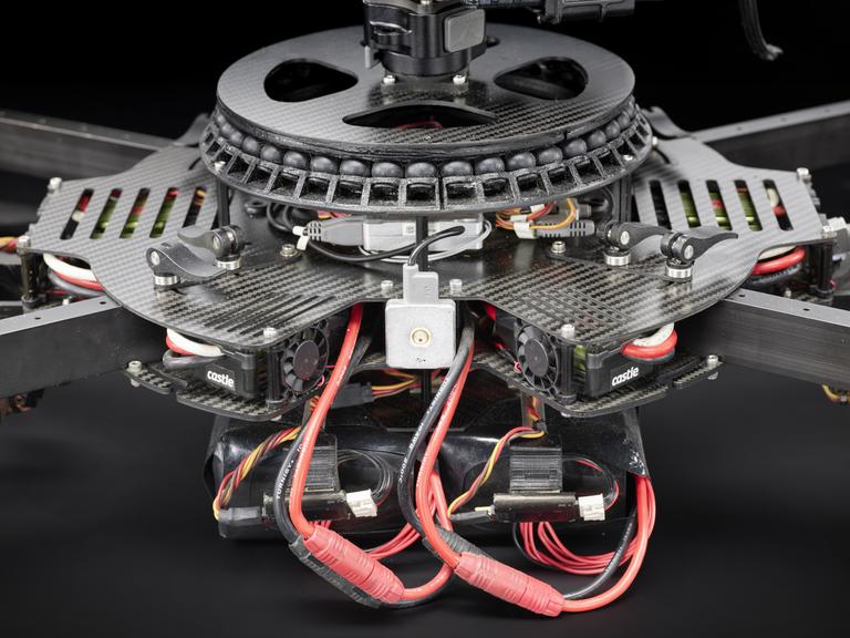 Octocopter drone with RED camera