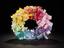 Rainbow door wreath