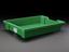 Green plastic tray