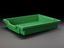 Green plastic tray