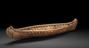 Model of a birch bark canoe from North America