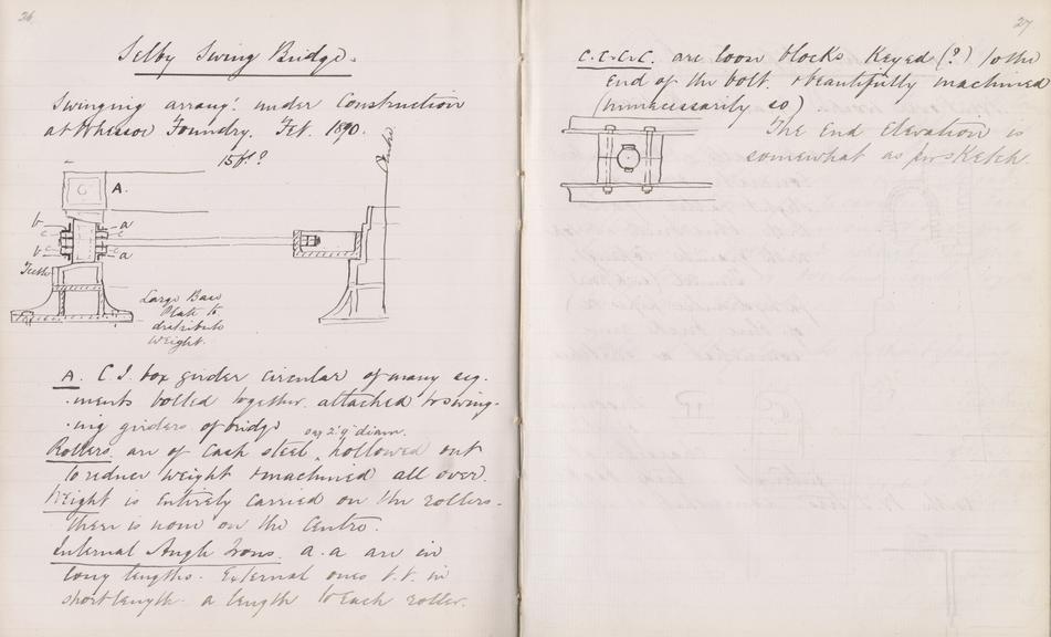 Volume containing handwritten notes of scientific enquiry