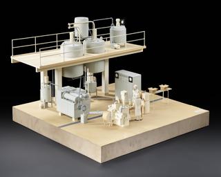 Model (scale 1:12) of plant used for making margarine from section 'the manufacture of margarine'