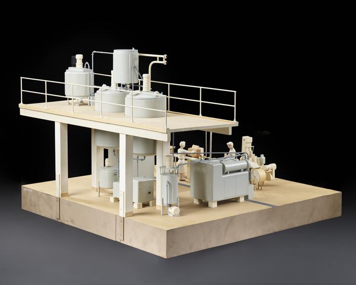 Model (scale 1:12) of plant used for making margarine from section 'the manufacture of margarine'