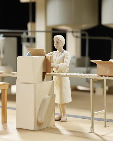 Model (scale 1:12) of plant used for making margarine from section 'the manufacture of margarine'