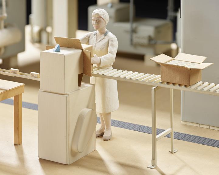 Model (scale 1:12) of plant used for making margarine from section 'the manufacture of margarine'