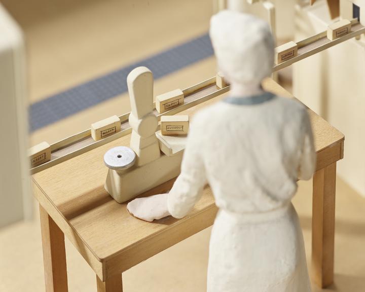 Model (scale 1:12) of plant used for making margarine from section 'the manufacture of margarine'