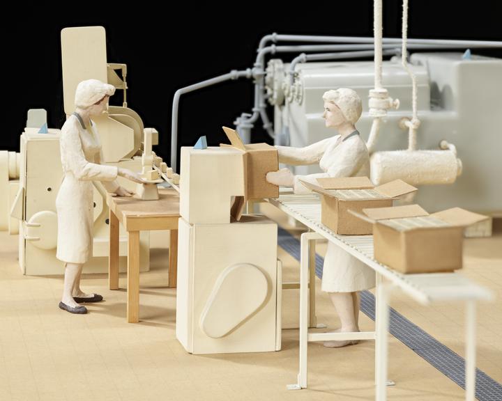 Model (scale 1:12) of plant used for making margarine from section 'the manufacture of margarine'