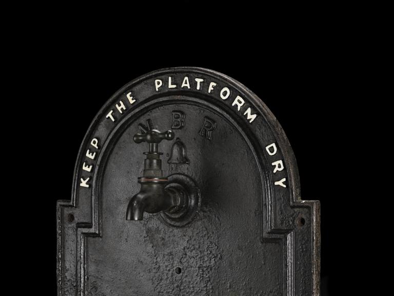 Cast iron drinking fountain, North British Railway