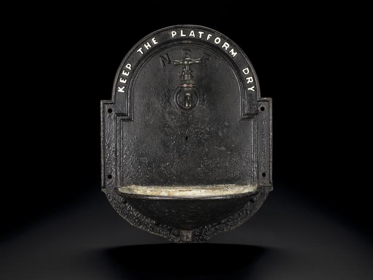 Cast iron drinking fountain, North British Railway