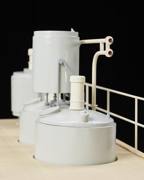 Model (scale 1:12) of plant used for making margarine from section 'the manufacture of margarine'