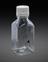 Laboratory bottles of the type used for COVID-19 testing