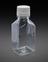 Laboratory bottles of the type used for COVID-19 testing