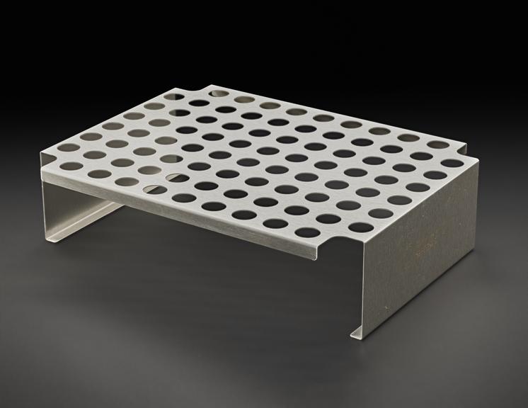Sample holder used at a COVID-19 testing centre