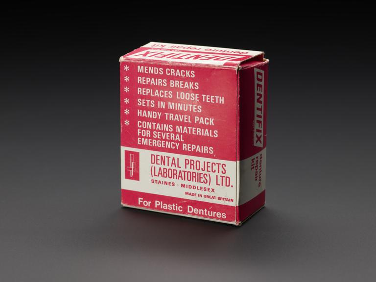 Dentifix denture repair kit used by Phil Leakey