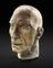 Plaster cast model head of Peter Cushing