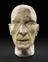 Plaster cast model head of Peter Cushing