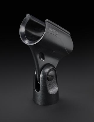 Microphone clip for Shure SM58 dynamic vocal microphone