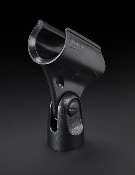 Microphone clip for Shure SM58 dynamic vocal microphone