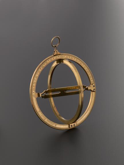 Universal equinoctial ring sun dial, 1710-1729