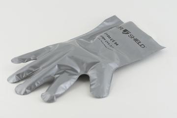One Glove From a Pack of Silver Shield Gloves Made From Laminated Norfoil.