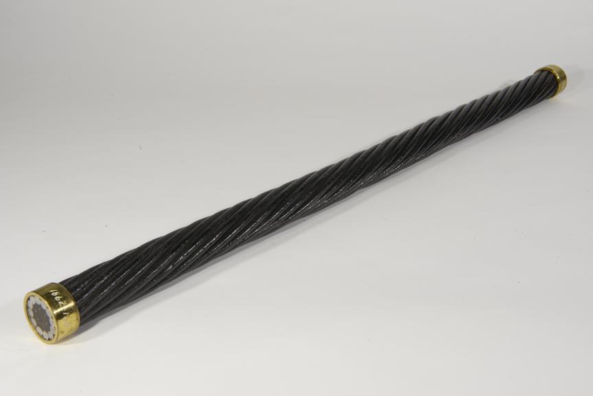 One long specimen of submarine telegraph cable, 1851-1862