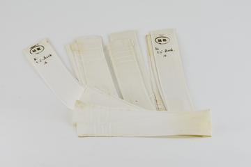 Four sets of cap strings