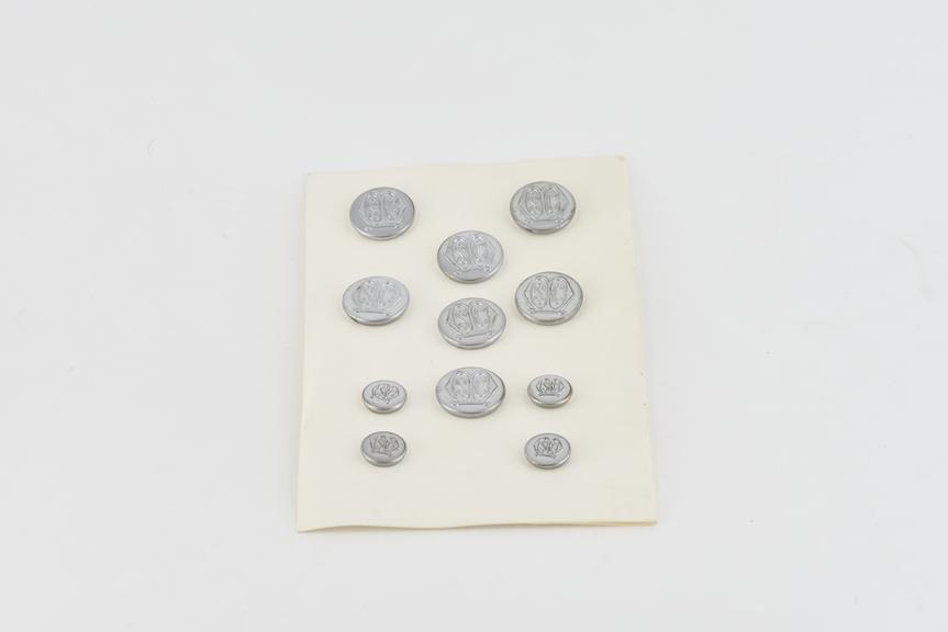 Set of State Certified Midwife coat buttons