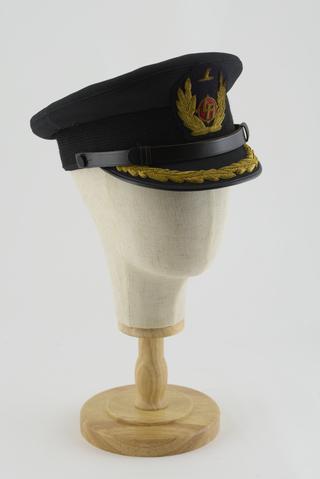 Airline captain's uniform cap