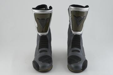 Motorcycle boots that belonged to Troy Corser