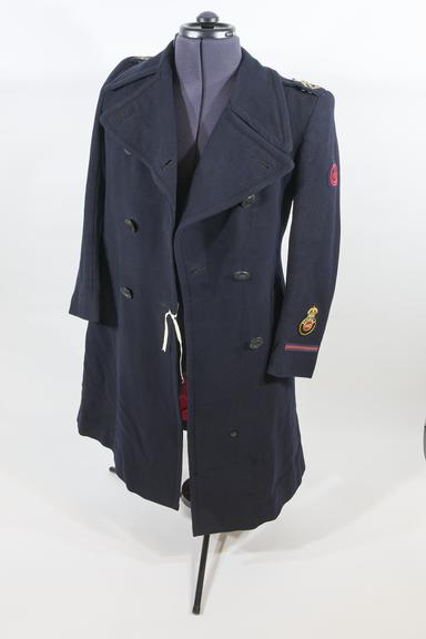 Ladies naval greatcoat with badges