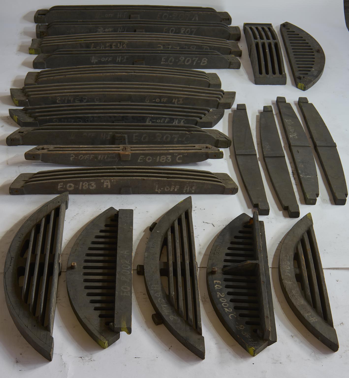 Fire Bar Fs 19 assorted fire bar patterns for locomotive components ex Sheffield ...