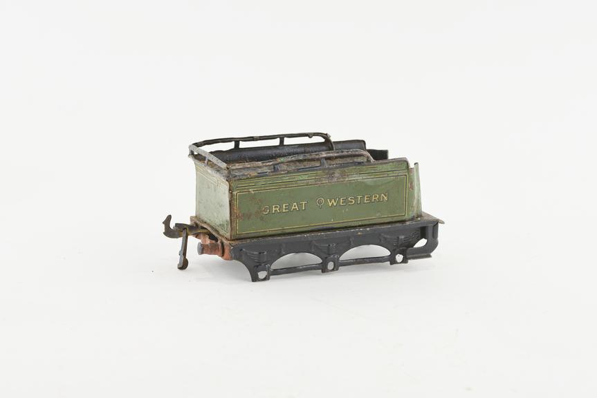 Model steam locomotive tender 'O' gauge tinplate, GWR 4-whee