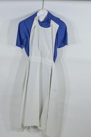 Queens Institute of Nursing sisters dress of blue mercerised cotton