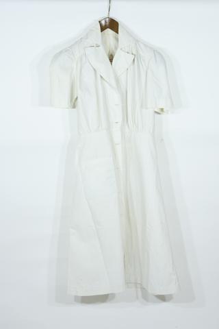 Queens Institute of Nursing white drill dress