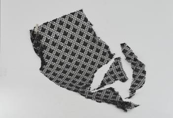 3 pieces of machine made black guipure lace