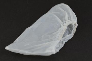 One opaque polythene disposable round hat
