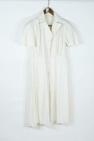Queens Institute of Nursing white drill dress