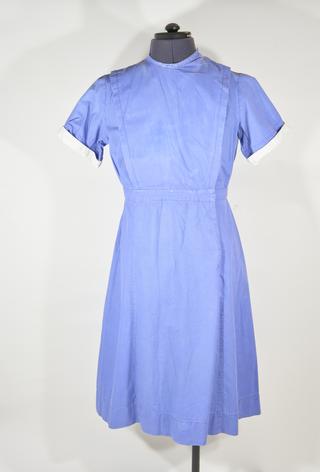 Private midwife's dress, worn during Second World War