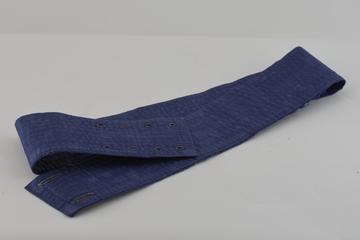 Stitched blue linen sister's belt